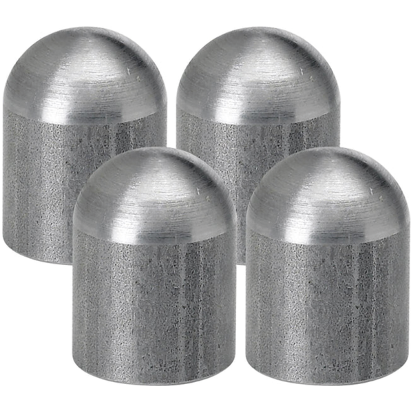 LOWBROW CUSTOMS THREADED WELD BUNGS Domed Bungs 3/8-16" Thread 4Pck
