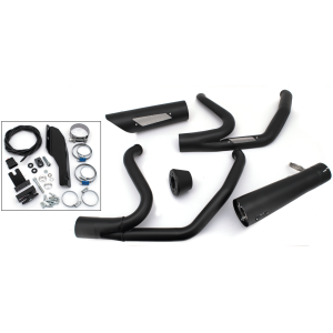 MCJ ADJUSTABLE 2-INTO-1 FOR TOURING MCJ 2-1 Shorty FLH/T14-16 Black