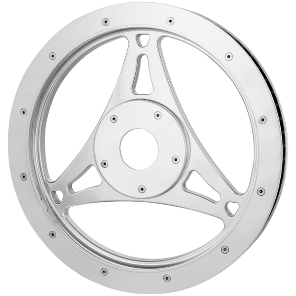 RICK'S HIGH-END BILLET ALUMINUM FINAL DRIVE PULLEYS Pulley design MIKE CUT-OUT 66Tx1"