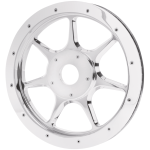 RICK'S HIGH-END BILLET ALUMINUM FINAL DRIVE PULLEYS Pulley design SEVEN SINS 66Tx1"