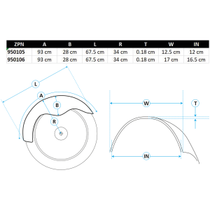 ZODIAC'S CUSTOM FRONT FENDERS BY CRUISESPEED 4.75" St smooth custom front fender
