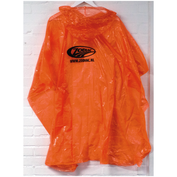 ZODIAC DISPOSABLE PONCHO Zodiac Orange Disposable Rain Poncho
