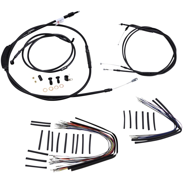 CABLE KIT 16" BLACK VINYL STAINLESS STEEL HANDLEBAR W/O ABS - Bild 2