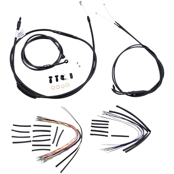 CABLE KIT 18" BLACK VINYL STAINLESS STEEL HANDLEBAR W/O ABS - Bild 2