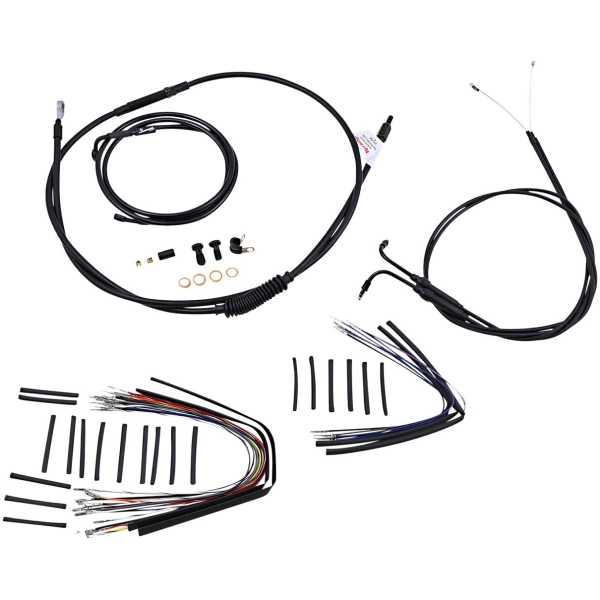 CABLE KIT 18" BLACK VINYL STAINLESS STEEL HANDLEBAR W/O ABS - Bild 2