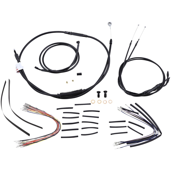 CABLE KIT 12" BLACK VINYL STAINLESS STEEL HANDLEBAR W/O ABS - Bild 2