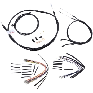 CABLE KIT 14" BLACK VINYL STAINLESS STEEL HANDLEBAR W/O ABS