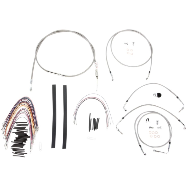 CABLE KIT 15" BRAIDED STAINLESS STEEL HANDLEBAR W/ABS - Bild 2