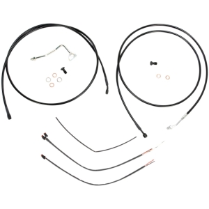 CABLE KIT 13" BLACK VINYL STAINLESS HANDLEBAR W/ABS