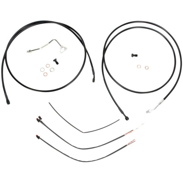 CABLE KIT 13" BLACK VINYL STAINLESS HANDLEBAR W/ABS