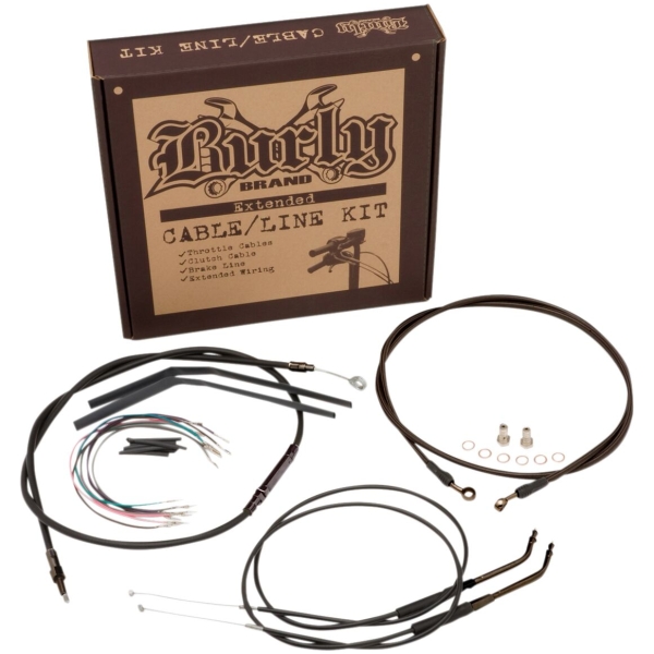 CABLE KIT 16" BLACK VINYL STAINLESS STEEL HANDLEBAR W/ABS - Bild 2