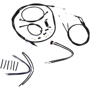 CABLE KIT 12" BLACK VINYL STAINLESS STEEL HANDLEBAR W/ABS