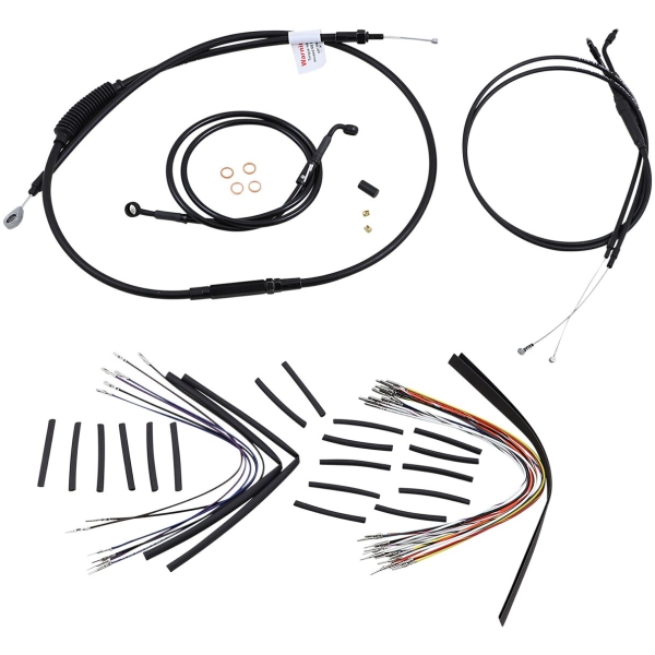 CABLE KIT 12" BLACK VINYL STAINLESS T-BAR W/O ABS