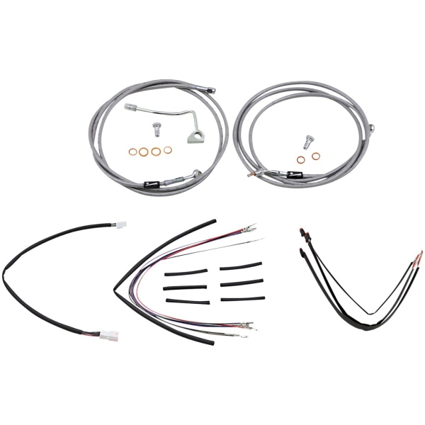 CABLE KIT 18" BRAIDED STAINLESS STEEL HANDLEBAR W/ABS
