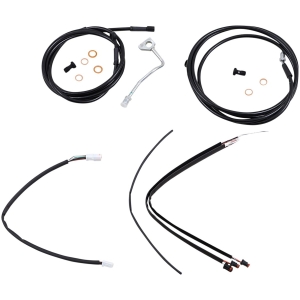 CABLE KIT 18" BLACK VINYL STAINLESS STEEL HANDLEBAR W/ABS