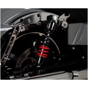 STILETTO SHOCKS, 13" TOURING - (ST SPRING) - BLK/RED