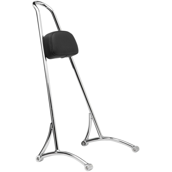 SISSY BAR TALL W/PAD CHROME