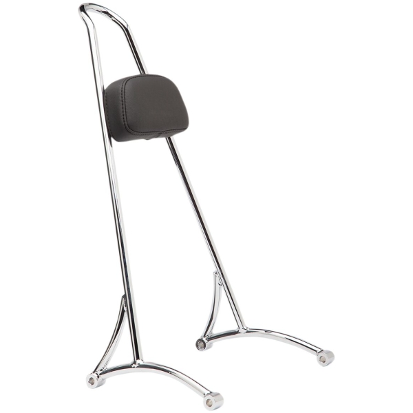 SISSY BAR TALL W/PAD CHROME