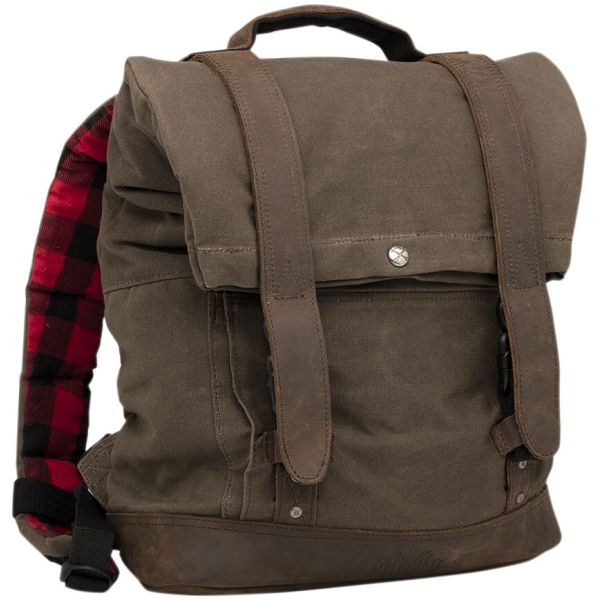 BACKPACK BLACK WET WAXED