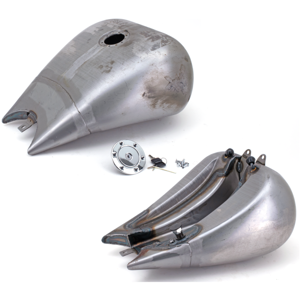 2" STRETCHED CUSTOM STYLE SMOOTH TOP TANKS FOR CARBURETOR TWIN CAM SOFTAIL