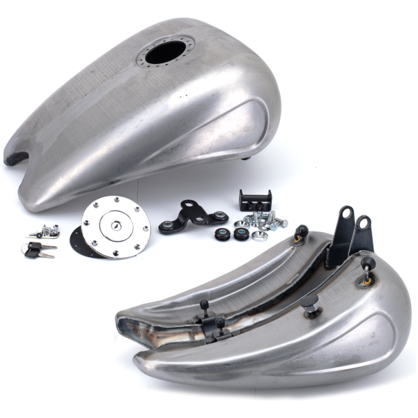 ONE PIECE 2" STRETCHED STEEL TANK WITH INDENTS GZP 2"Str gastank F*ST84-99 indent capF
