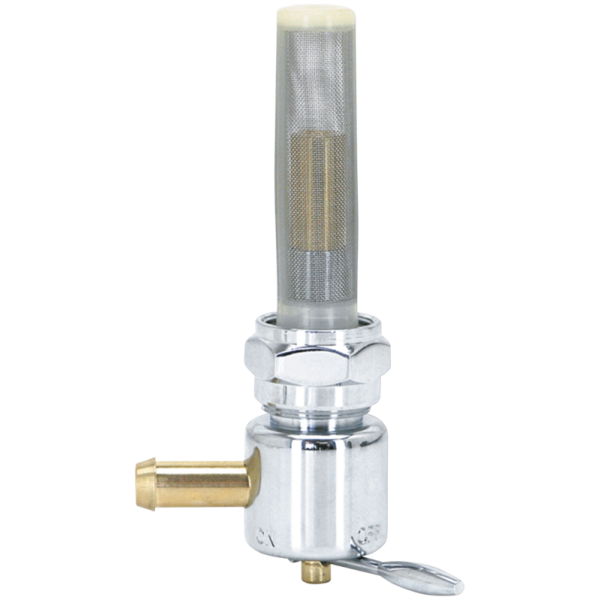 CHROME PETCOCK GZP Chrome petcock 22mm bung, left side