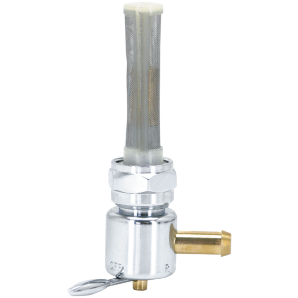 CHROME PETCOCK GZP Chrome petcock 22mm bung, right side