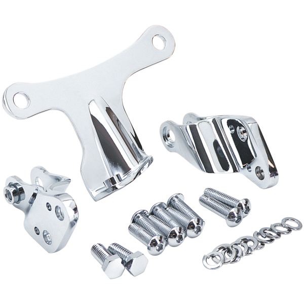 CHROME MOTOR MOUNT KIT FOR 2004 TO PRESENT SPORTSTER GZP Chrome motor mount kit XL04-up