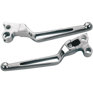 CHROME PLATED "STEALTH STYLE" CLUTCH & BRAKE LEVERS GZP Stealth Clutch lever 82-92 chrome