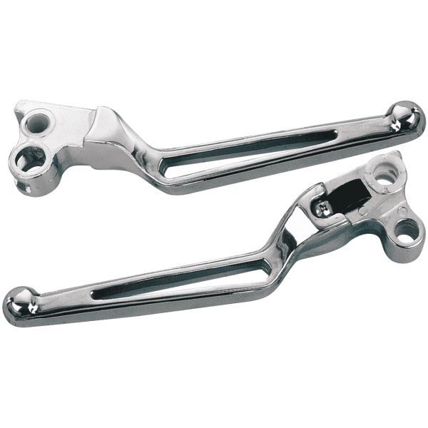 CHROME PLATED "STEALTH STYLE" CLUTCH & BRAKE LEVERS GZP Stealth Clutch lever 82-92 chrome