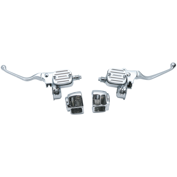 STOCK STYLE HANDLEBAR KIT WITH HYDRAULIC CLUTCH MASTER CYLINDER GZP Chr H/B kit w/hydr clutch ballmill