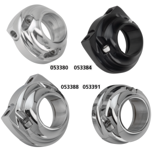 BILLET ALUMINUM THROTTLE GRIP HOUSINGS GZP Solo polish scrw single cable thrott