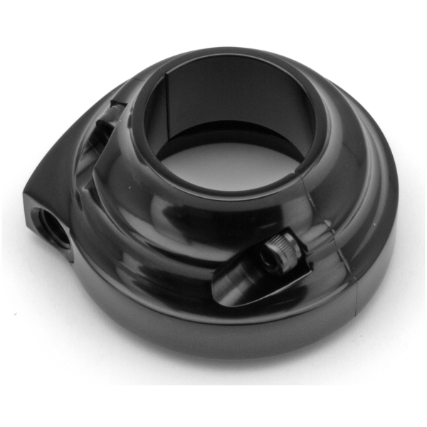 BILLET ALUMINUM THROTTLE GRIP HOUSINGS GZP Solo blk single screw cable throttle