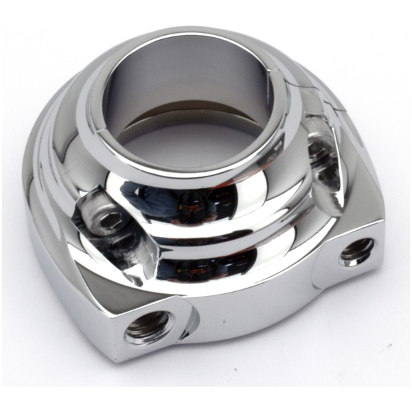 BILLET ALUMINUM THROTTLE GRIP HOUSINGS GZP Solo chrome dual screw cable throttl