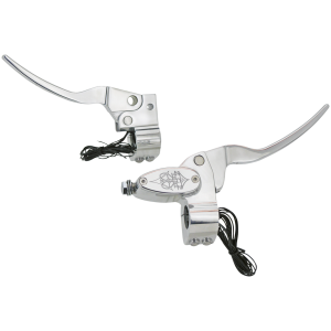 ZODIAC'S CUSTOM PRODUCTS BILLET ALUMINUM HANDLEBAR CONTROL GZP Polish Billet H/B Contr w/cl cabl