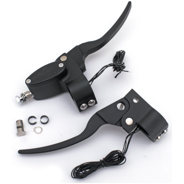 ZODIAC'S CUSTOM PRODUCTS BILLET ALUMINUM HANDLEBAR CONTROL GZP Black Billet H/B Contr w/cl cable