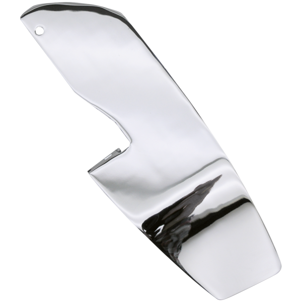 HEEL GUARD FOR FLOORBOARD EQUIPPED MODELS GZP Chrome rider footboard heel guard