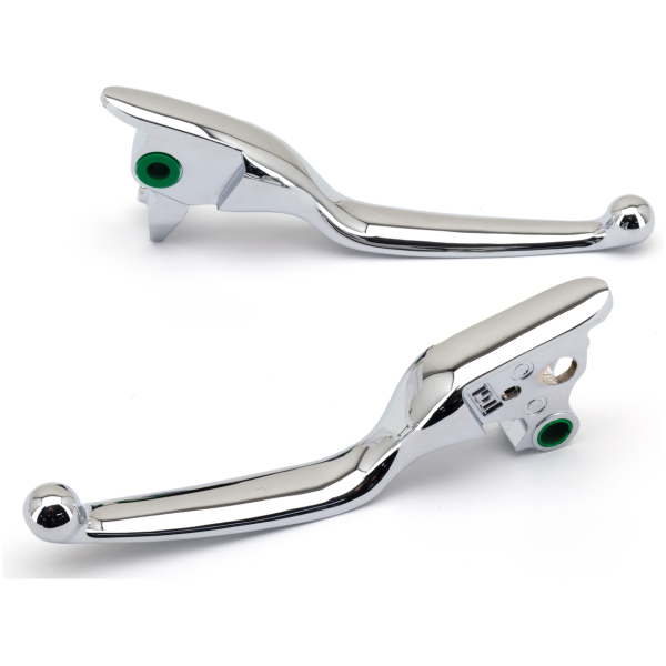 ERGO BRAKE AND CLUTCH LEVERS GZP CHROME LEVERS FLH/T08-13 FLHR08-16