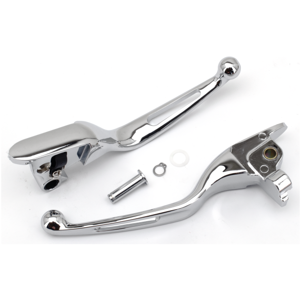 HANDLEBAR LEVERS FOR TOURING GZP Chr Vortex FLH/T08-16 levers w/cable