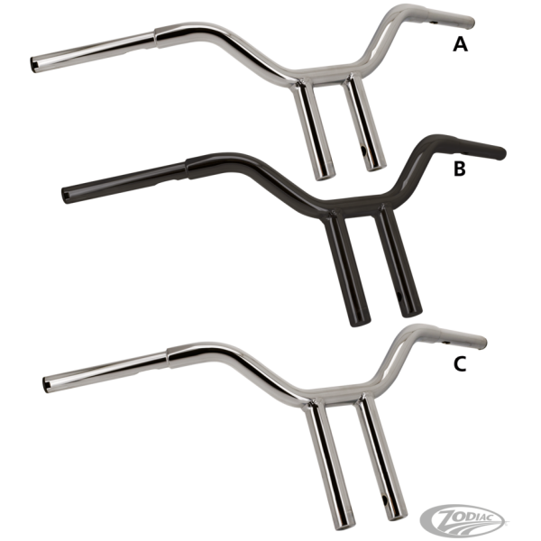 ZODIAC CLUBSTYLE CHONKY BARS GZP Blk 14.5" rise Clubstyle Chonkybar
