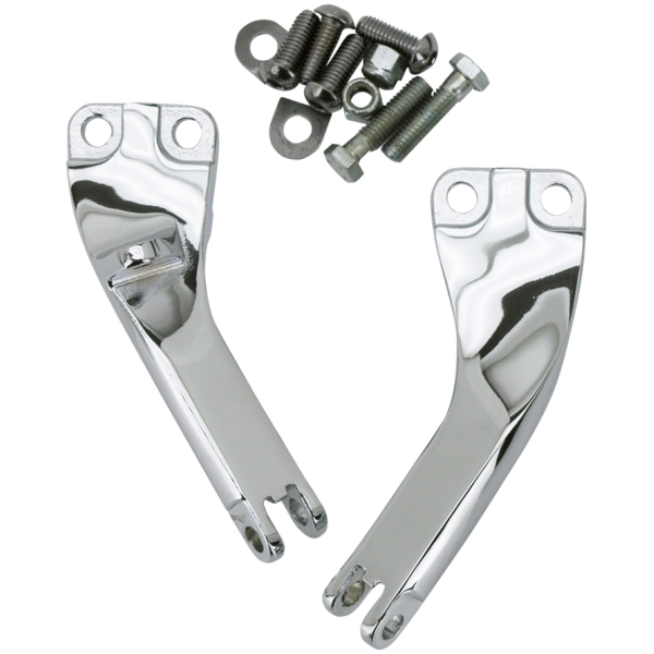 PASSENGER PEG SUPPORTS FOR DYNA GZP Chrome passenger peg supports FXD06-