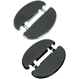HALF-MOON RIDER FOOTBOARDS FOR SOFTAIL GZP Chrome Half moon floorboards FLST86-