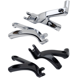 FLOORBOARD TO FOOT PEG CONVERSION BRACKETS FOR MILWAUKEE EIGHT SOFTAIL GZP Black ST18-up board to peg conv. kit
