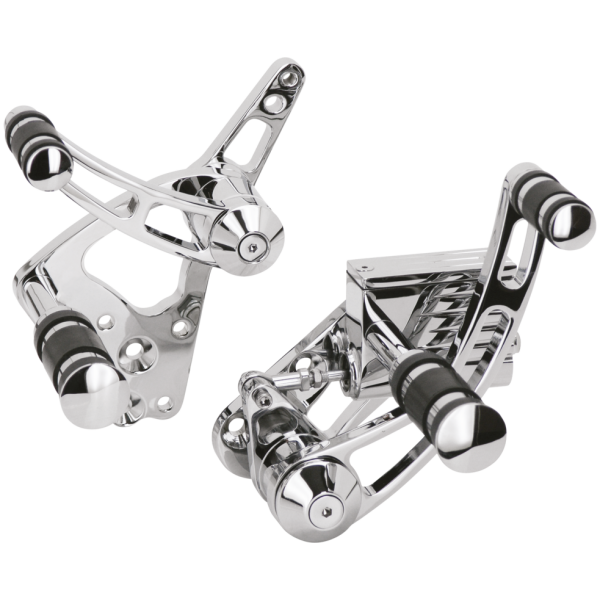 FORWARD CONTROL KIT FOR SOFTAIL & 4 SPEED FX/FL GZP Chrome Billet forw contr FL/FX/FX