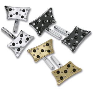 HOLESHOT BILLET ALUMINUM FLOORBOARDS GZP Chrome hole-shot pass. floor board k