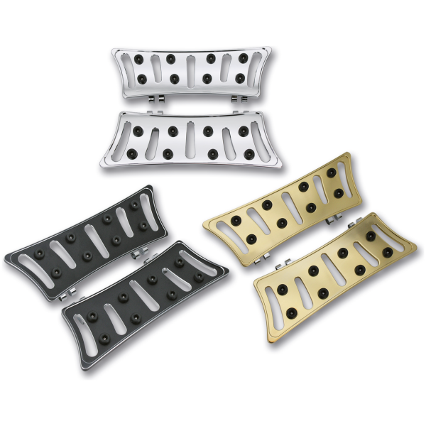 SLASHER BILLET ALUMINUM FLOORBOARDS GZP Chrome FL Slasher floorboard
