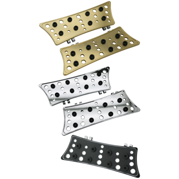 HOLESHOT BILLET ALUMINUM FLOORBOARDS GZP Bronzed hole-shot pass. floor board
