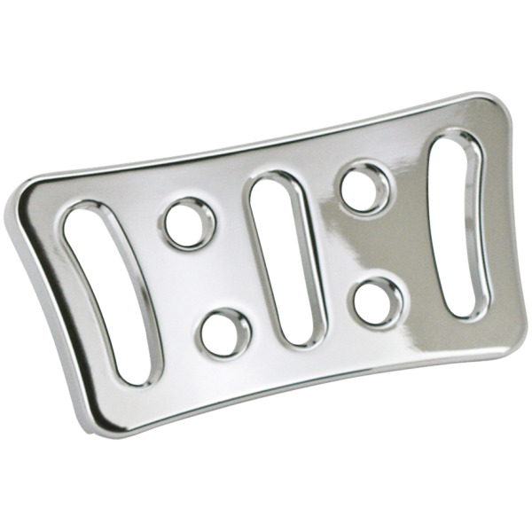 BILLET ALUMINUM BRAKE PEDAL PADS FOR TOURING GZP Chrome slasher/holeshot FL brakepeda