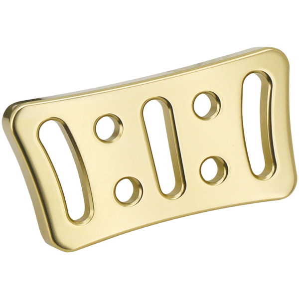 BILLET ALUMINUM BRAKE PEDAL PADS FOR TOURING GZP Bronze slasher/holeshot FL brakepeda