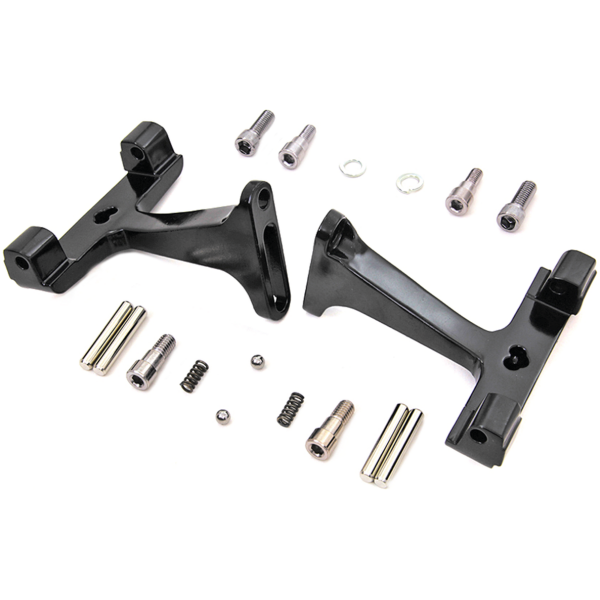 REDUCED REACH PASSENGER FOOTBOARD MOUNTS Blk adjust pass board kit FLH/T93-up